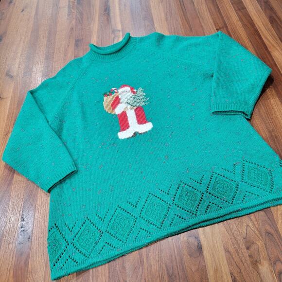 Vintage Sweaters - Vintage Christmas Santa Sweater Stefano Worldwide